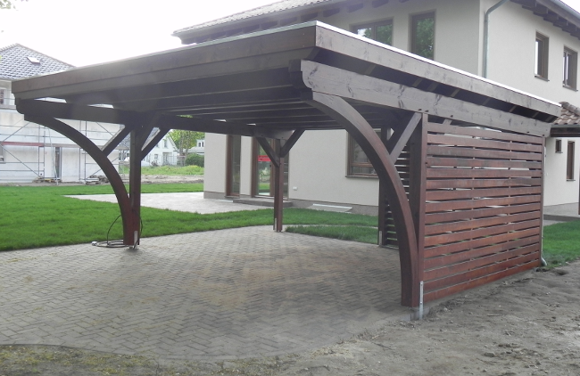 Carport Essen Flachdach KVH 5 20 X 5 50 M Als Bausatz